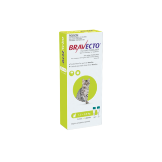 BRAVECTO CAT SPOT-ON GREEN (1.2KG-2.8KG)