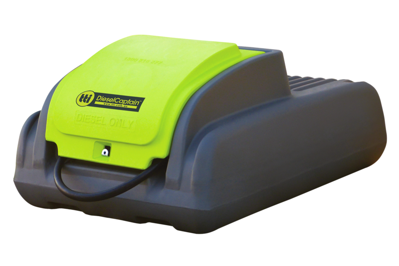 DieselCaptain™ 200L - Portable Diesel Tank with 40L/min 12v Pump (Low-Profile) by TTi