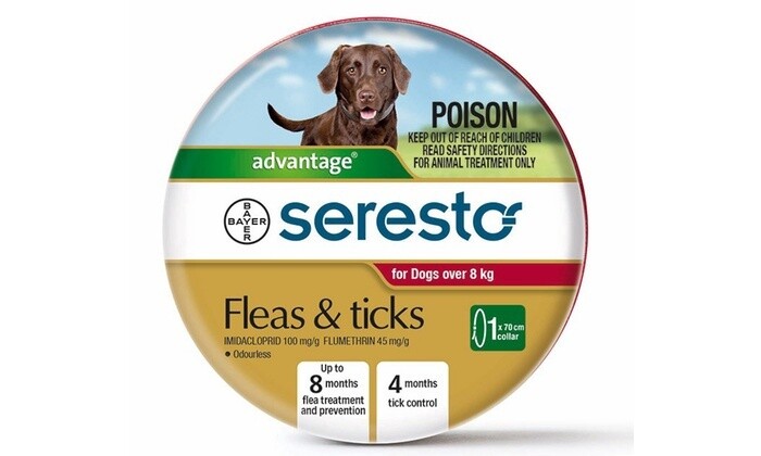 SERESTO DOG FLEA AND TICK COLLAR (&gt;8KG)