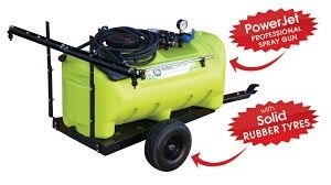 WeedControl™ 95L - Spot Sprayer with 12v 8.3L/min 70psi Pump; Spray Gun; 2m Boom (with Standard Trailer) by TTi