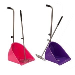 STABLE MATE POOPER SET WITH ADJUSTABLE HANDLE  PURPLE
