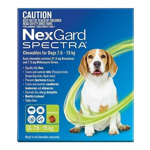 NEXGARD SPECTRA (7.6-15KG) 3pk