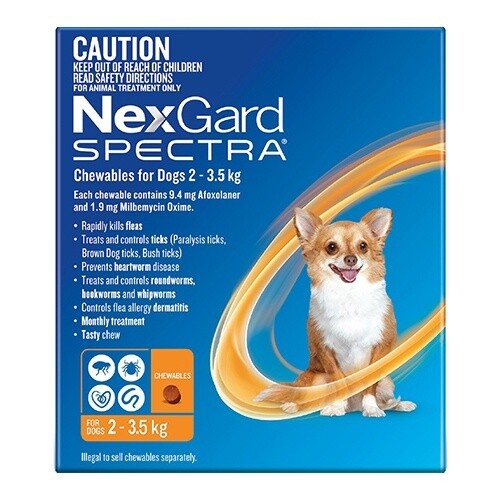 NEXGARD SPECTRA (2-3.5KG) 3pk