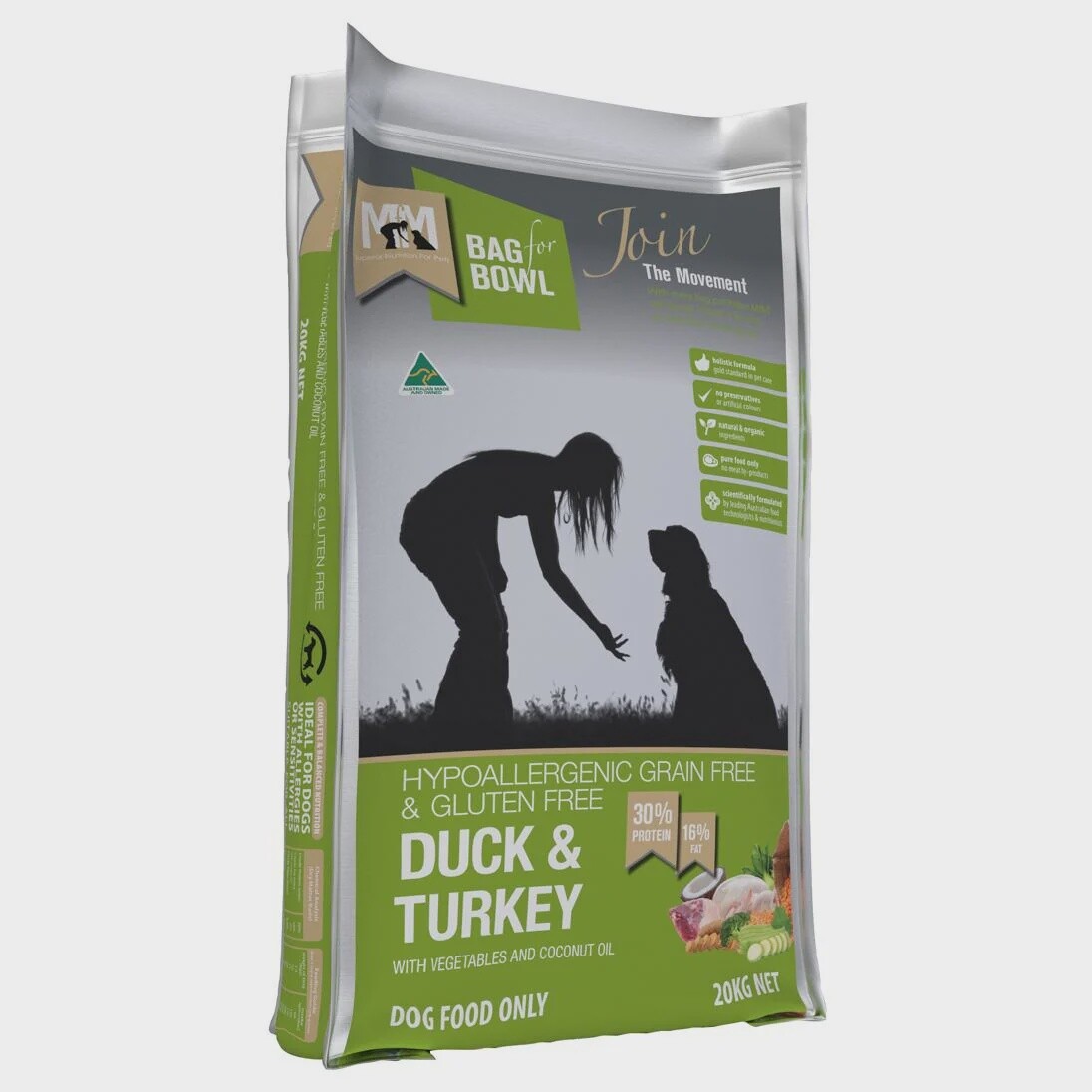 MEALS FOR MUTTS DOG  DUCK &amp; TURKEY 2.5KG GRAIN AND GLUTEN FREE