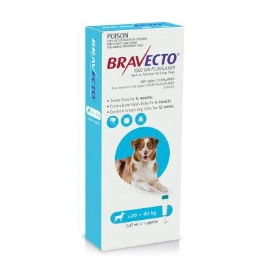 BRAVECTO DOG SPOT-ON BLUE (20 - 40KG)