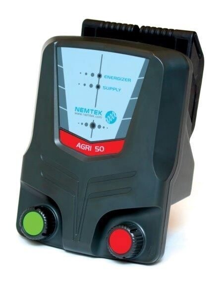 NEMTEK AGRI 50 50KM MAINS AND EXTERNAL BATTERY ENERGIZER
