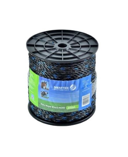 NEMTEK BLACK POLY  ROPE 6MM - 200M