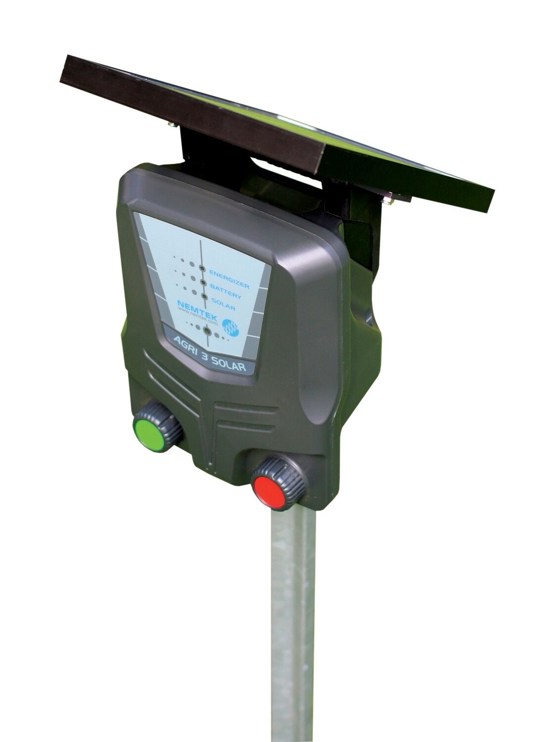 NEMTEK AGRI 3 SOLAR ENERGIZER WITH INTERNAL BATTERY