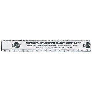 WEIGHT TAPE DAIRY