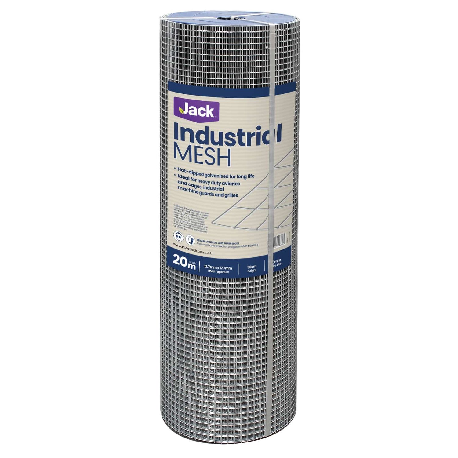 INDUSTRIAL MESH 90/12X12/1.6 20M ROLL