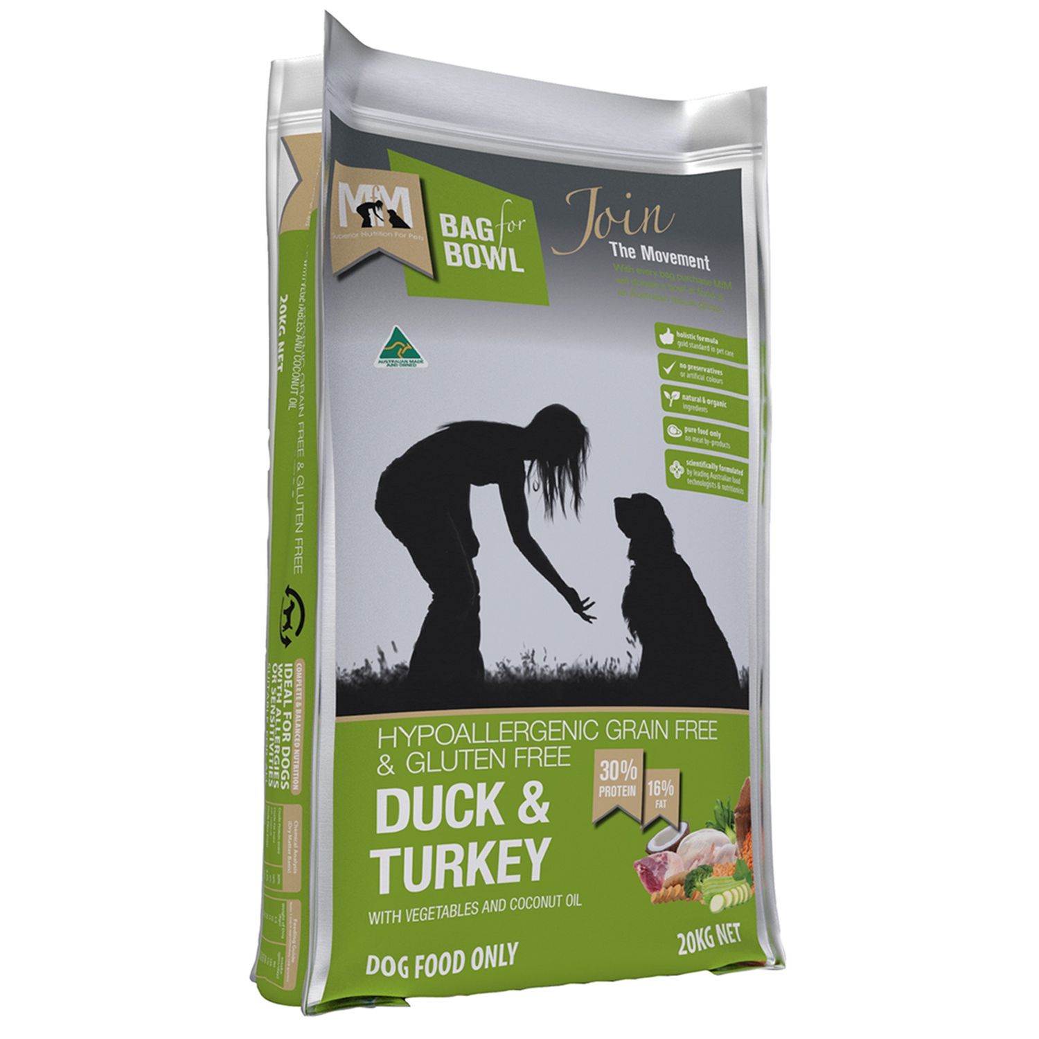 MEALS FOR MUTTS DUCK &amp; TURKEY GRAIN &amp; GLUTEN FREE 9KG