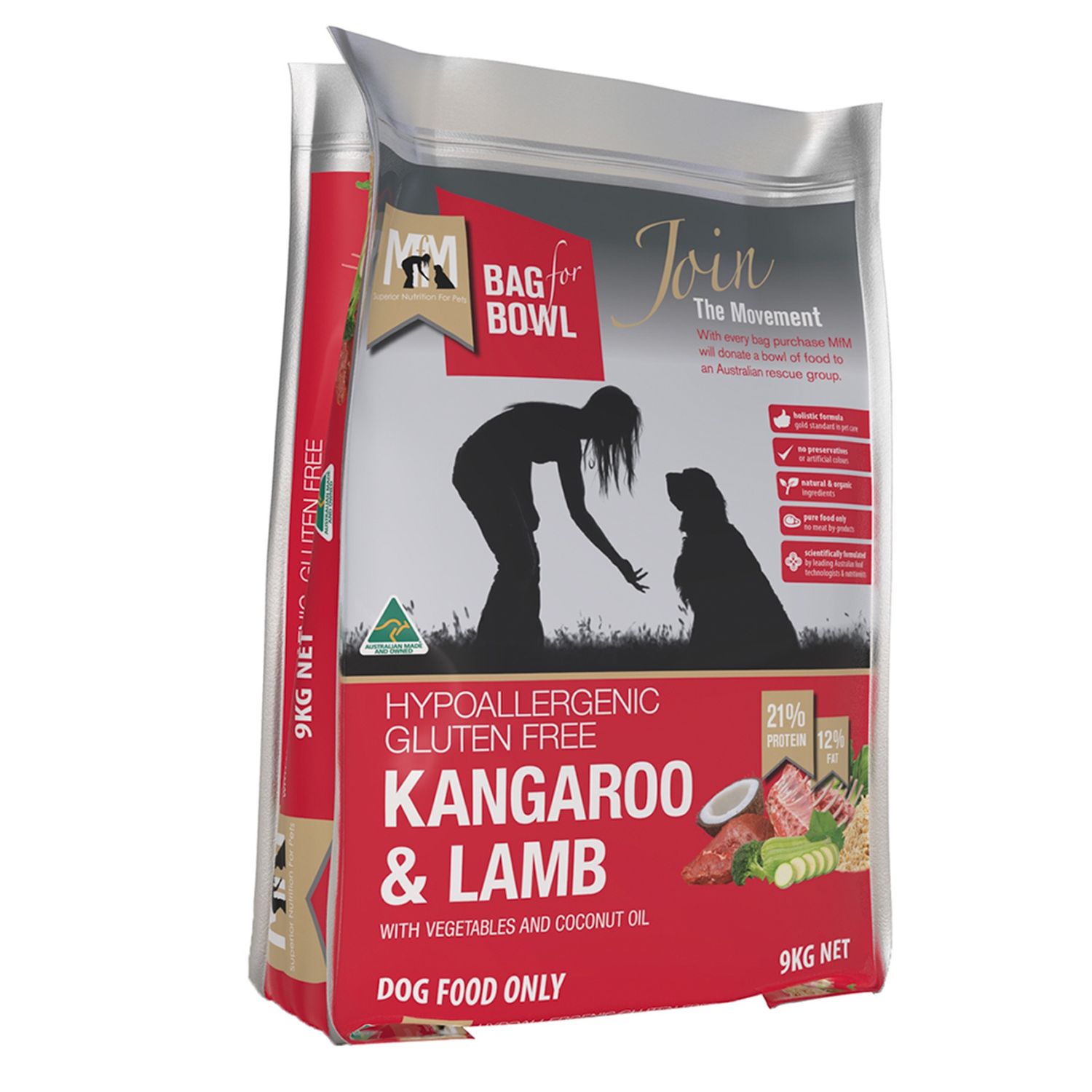 MEALS FOR MUTTS KANGAROO &amp; LAMB 9KG