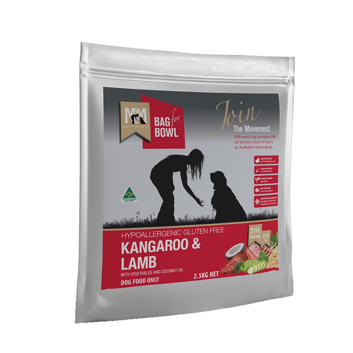 MEALS FOR MUTTS KANGAROO &amp; LAMB 2.5KG