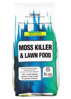 MANUTEC MOSS KILLER &amp; LAWN FOOD 5KG