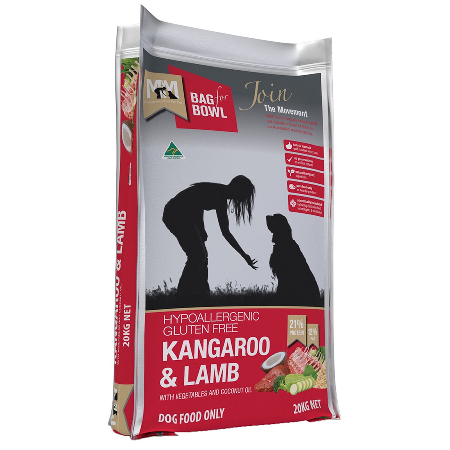 MEALS FOR MUTTS KANGAROO &amp; LAMB 20KG