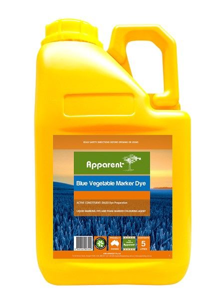 APPARENT BLUE VEGETABLE MARK DYE 5L