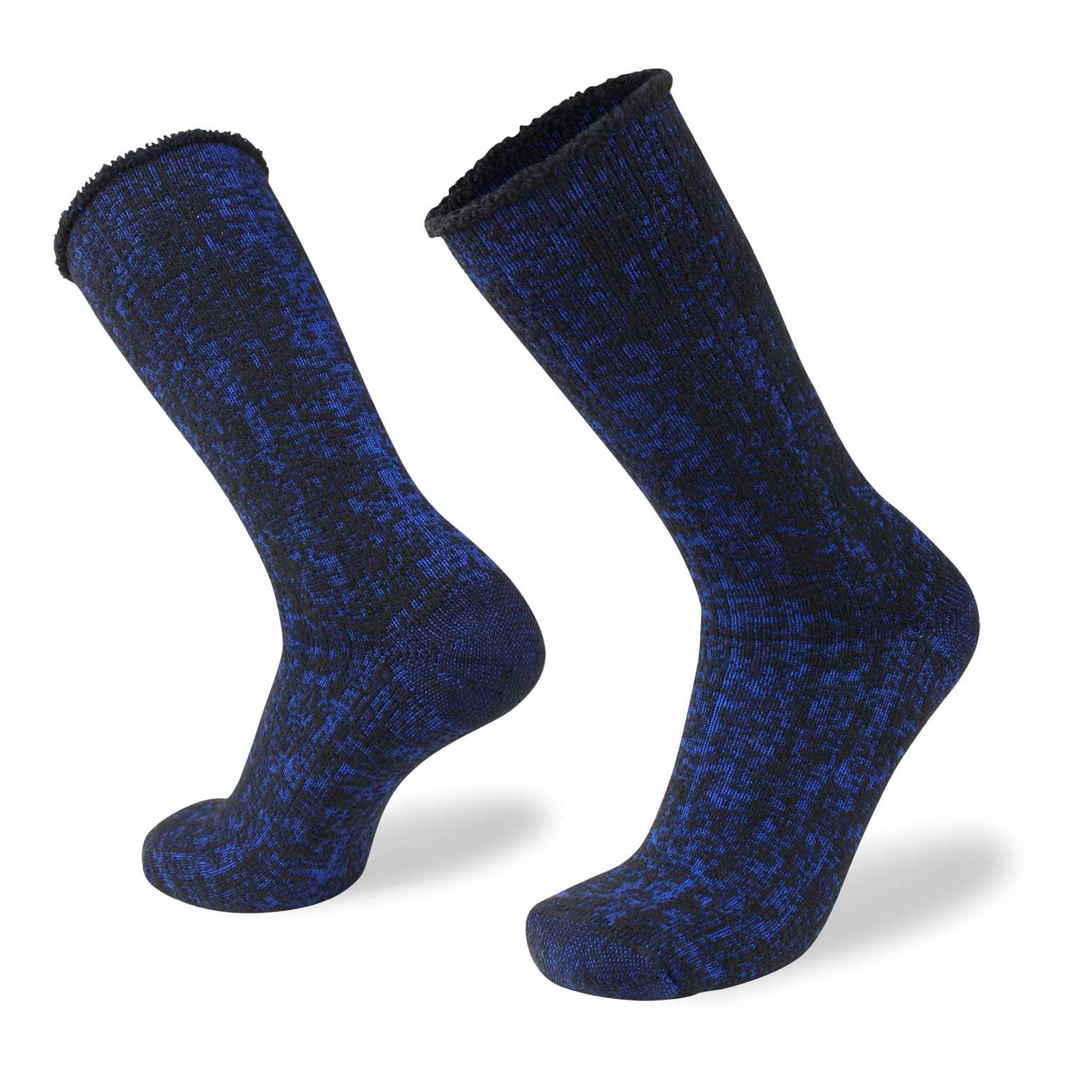 MERINO FLEECE SOCKS NAVY MARLE 12-15 WILDERNESS WEAR