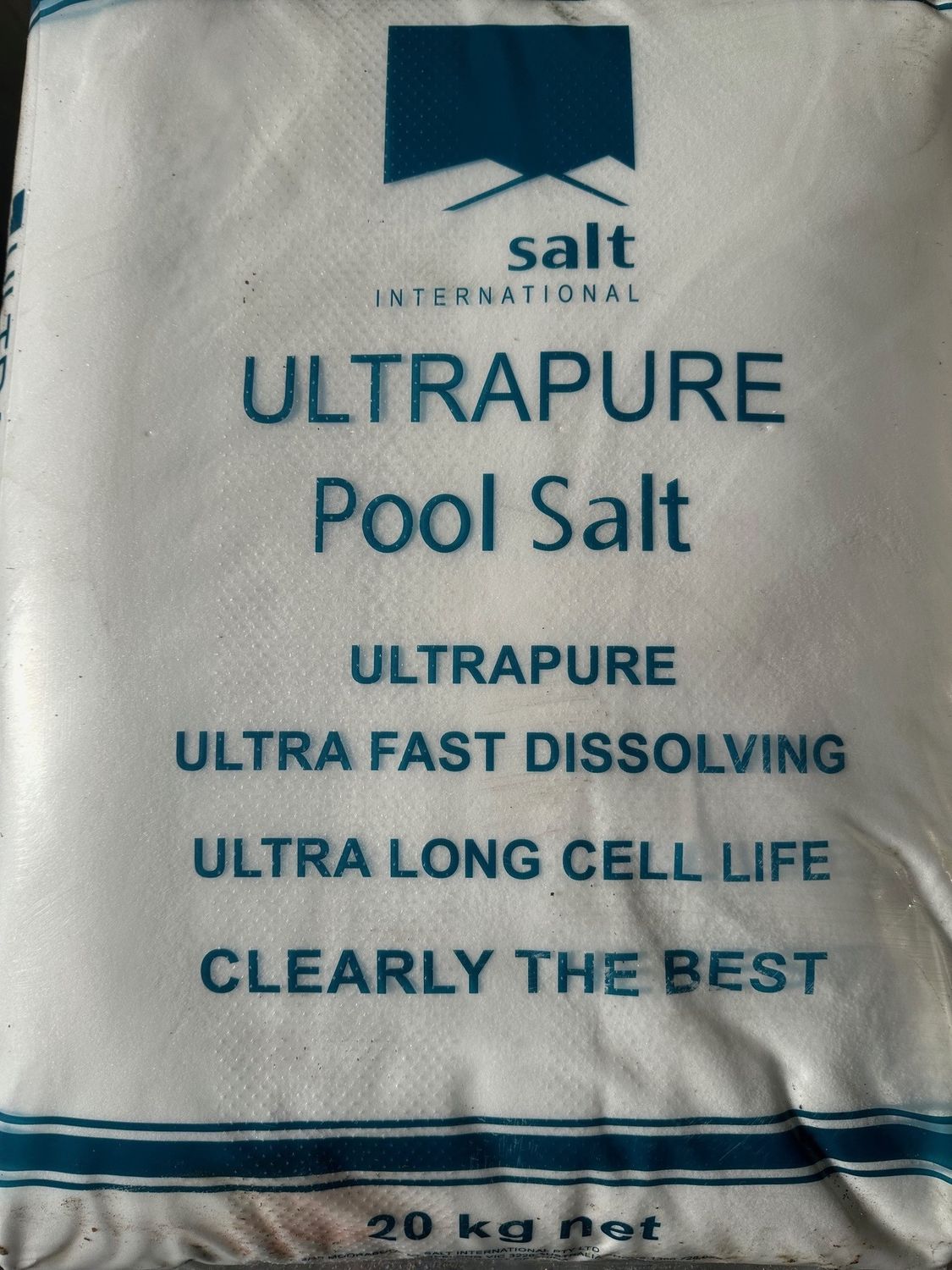 ULTRAPURE SWIMMING POOL SALT 20KG