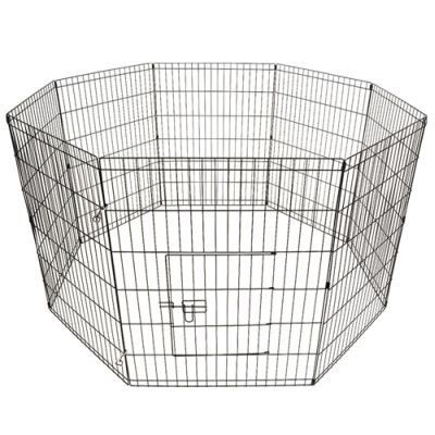 Puppy Pen 24x36in x 8 panels 60x90cm Black