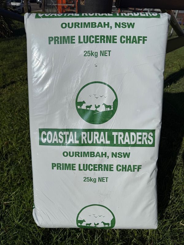 COASTAL RURAL TRADERS PREMIUM LUCERNE CHAFF 25KG (DARA)
