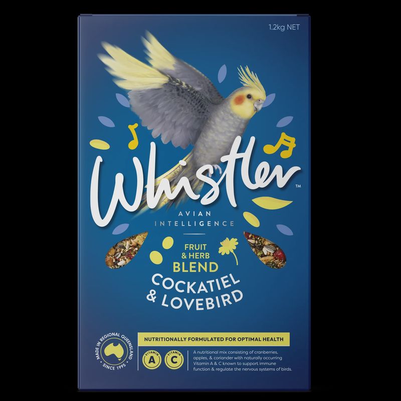WHISTLER COCKATIEL &amp; LOVEBIRD GOURMET BLEND 1.2KG