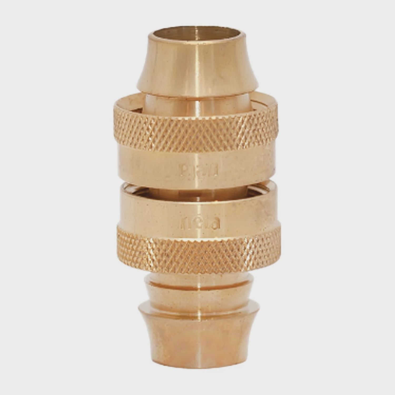 NETA BRASS SCREW ON HOSE JOINER 18MM BARBED