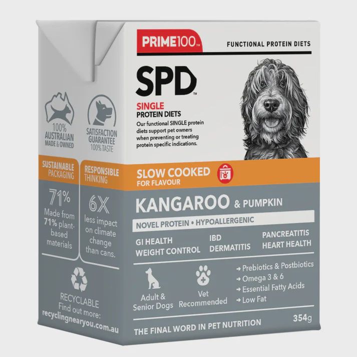 PRIME 100 SPD SLOW COOKED KANGAROO &amp; PUMPKIN 354G