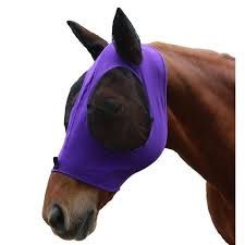 KOOLMASTER LYCRA PULL ON FLY MASK FULL PURPLE