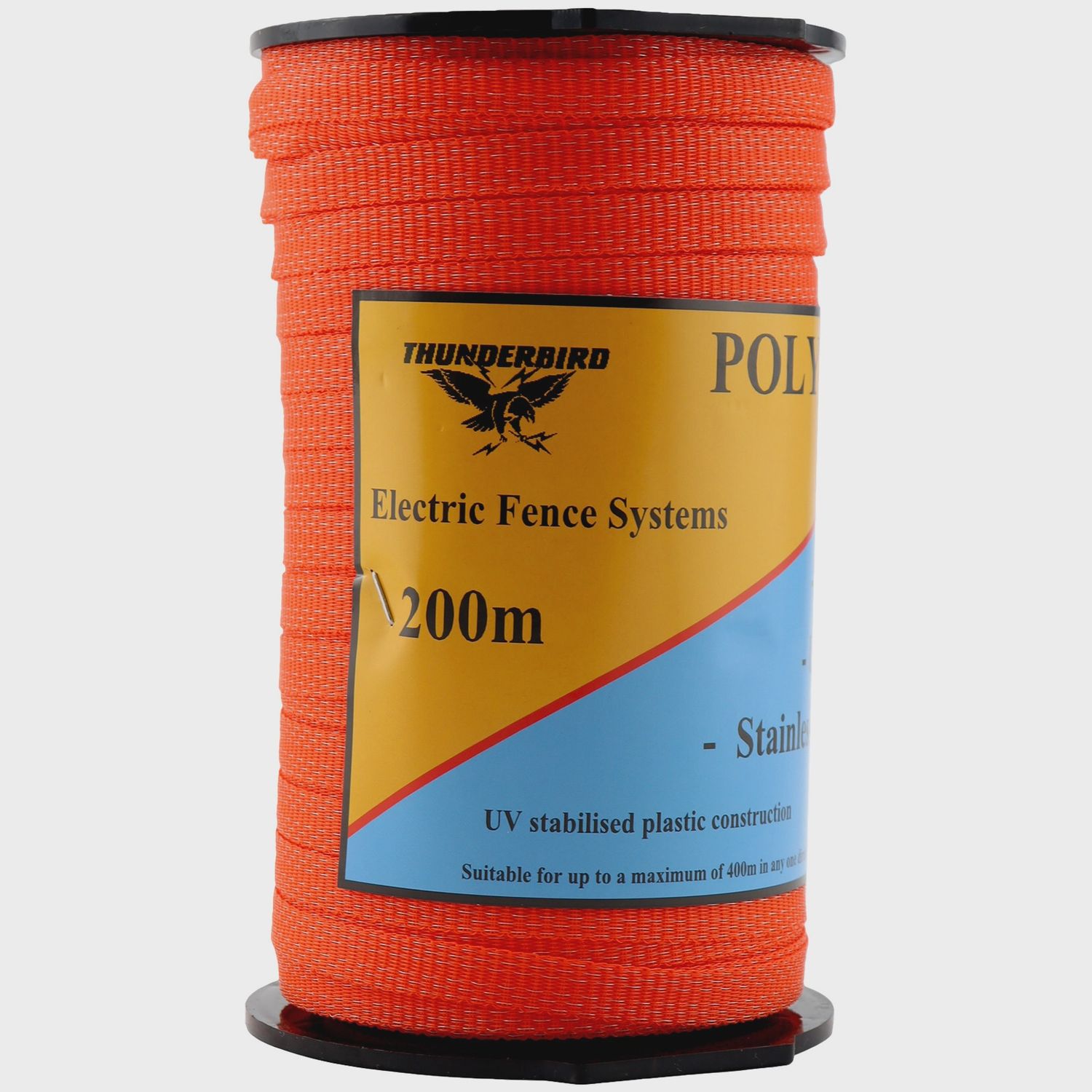 THUNDERBIRD POLY TAPE 200M ORANGE