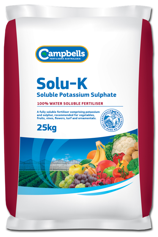 CAMPBELLS SOLU-K POTASSIUM SULPHATE 25KG (SULPHATE OF POTASH)