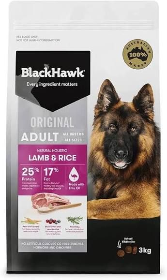 BLACKHAWK ADULT LAMB &amp; RICE 3KG