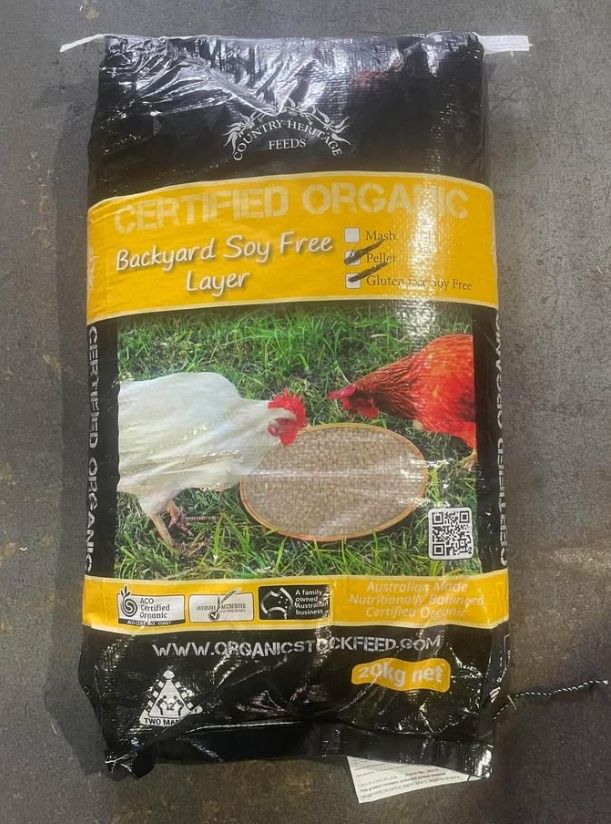 CERTIFIED ORGANIC GLUTEN FREE SOY FREE PELLETS
