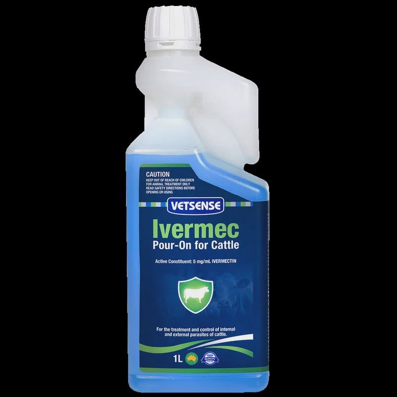 VETSENSE IVERMEC POUR-ON FOR CATTLE 1L