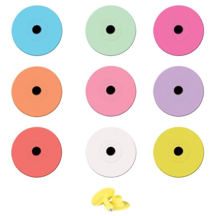 ALLFLEX EARTAG BUTTON MALE GREEN BAG 100