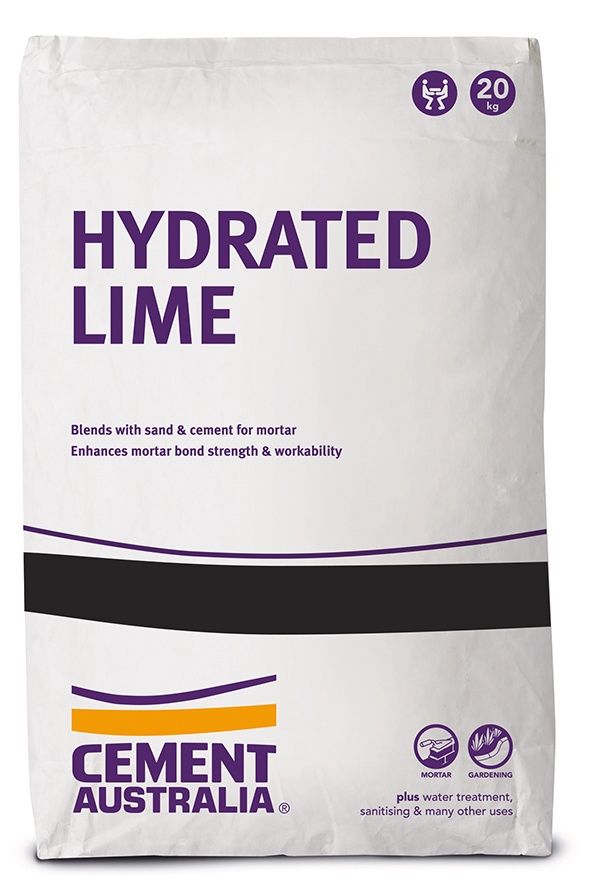 HYDRATED LIME 60X10KG BAGS 600KG FULL PALLET