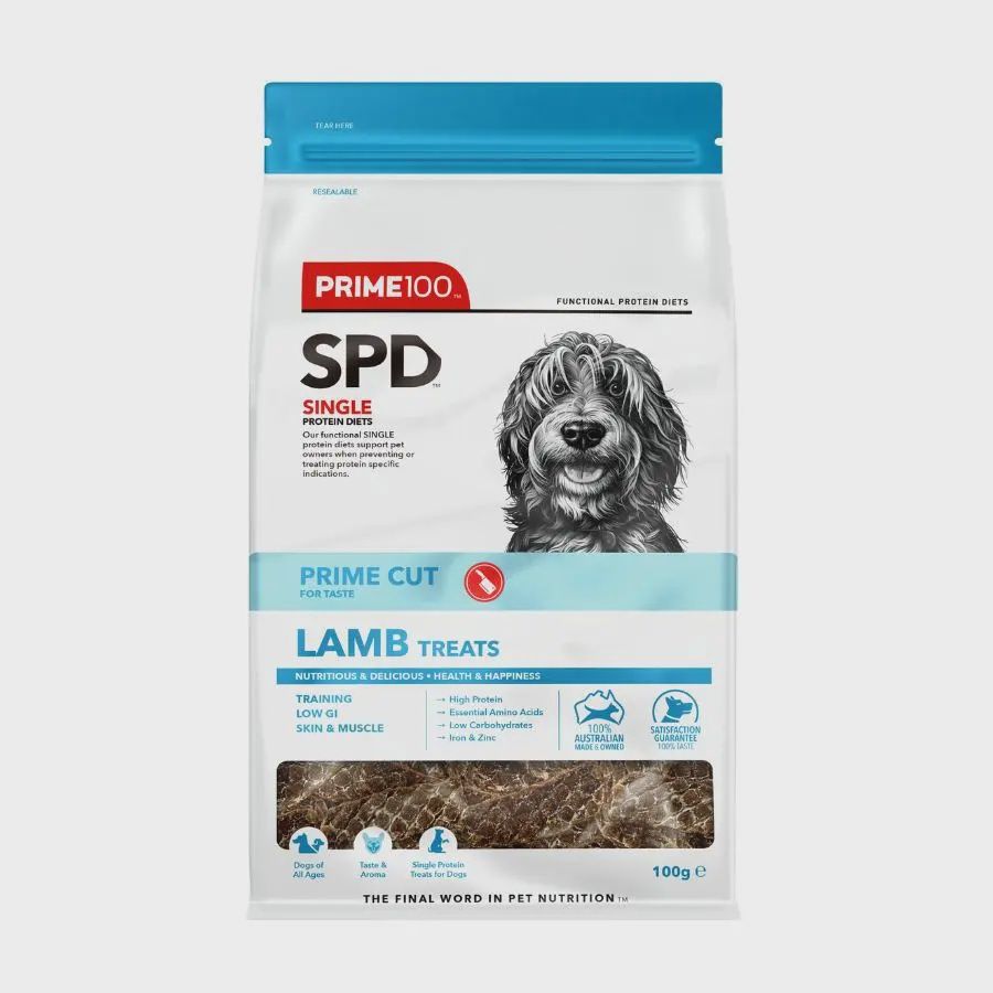 PRIME 100 SPD PRIME CUT LAMB TREATS 100G