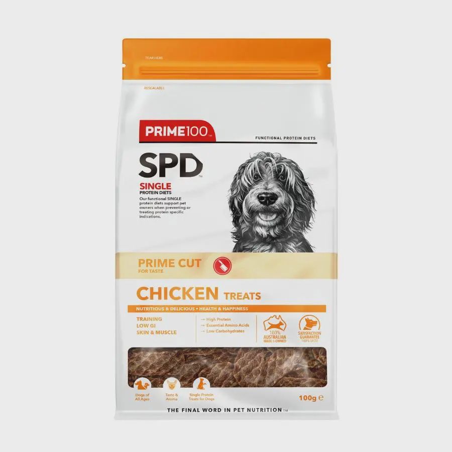 P[RIME 100 SPD PRIME CUT CHICKEN TREATS 100G