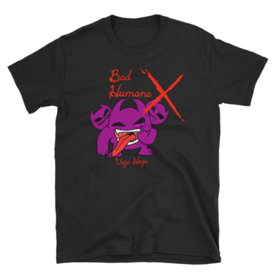 Bad Humans Purple Unisex T-Shirt