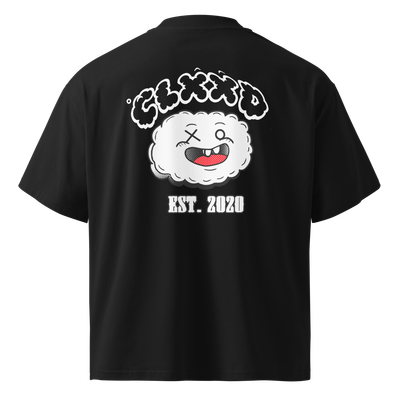 Unisex Organic CLXXD 2025 Essential Oversized High Neck Black Tee