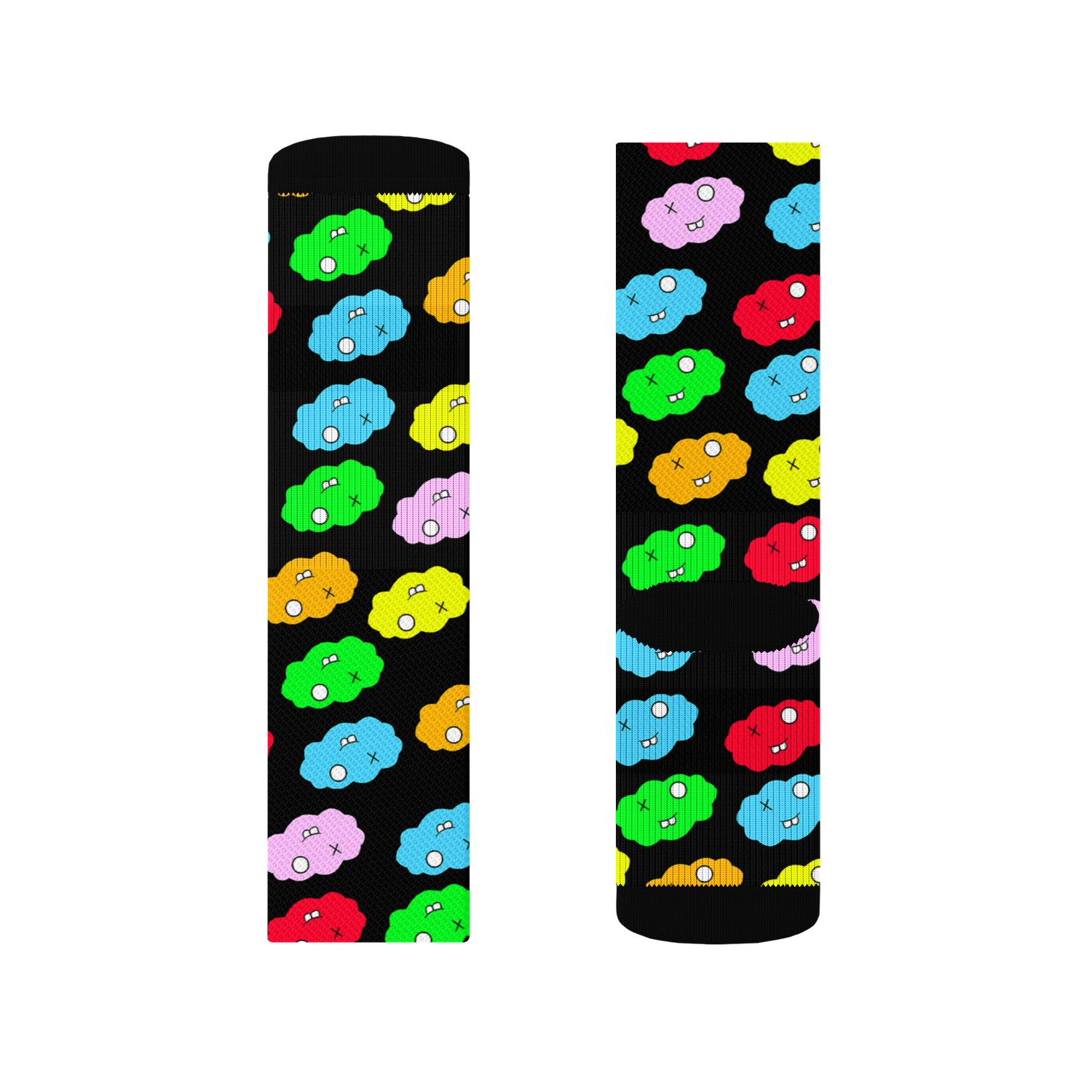 Black Clxxd Polyester Crew Socks