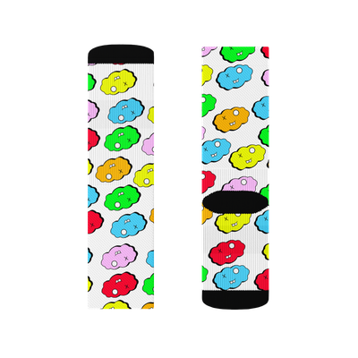 White Clxxd Polyester Crew Socks