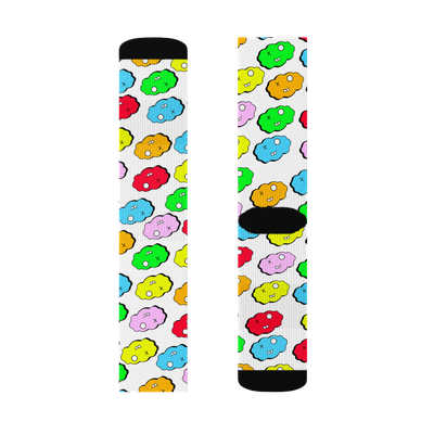 White Clxxd Polyester Crew Socks