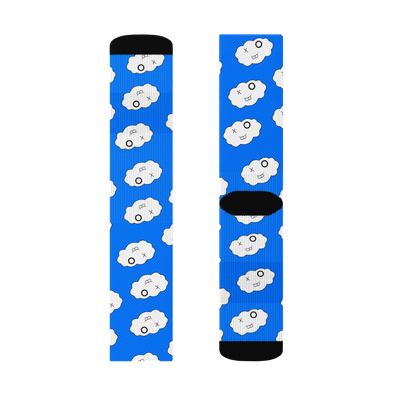 Blue Clxxd Polyester Crew Socks
