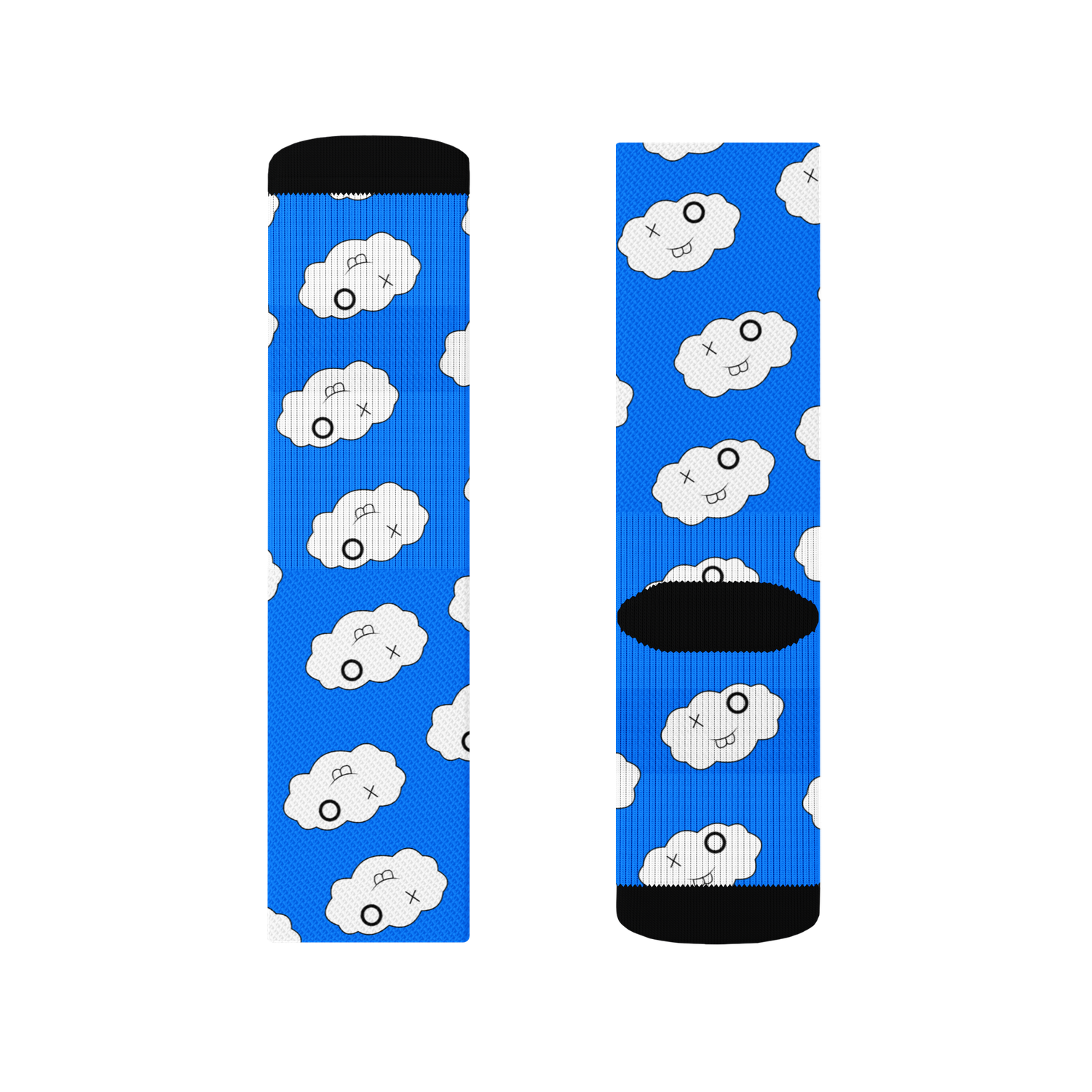 Blue Clxxd Polyester Crew Socks