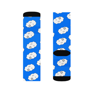 Blue Clxxd Polyester Crew Socks
