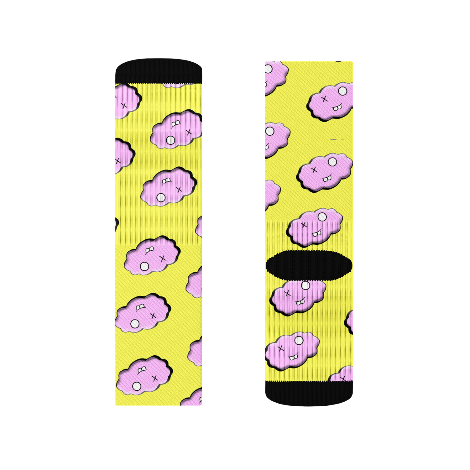Pink Lemonade Clxxd Polyester Crew Socks