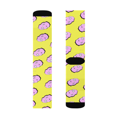 Pink Lemonade Clxxd Polyester Crew Socks