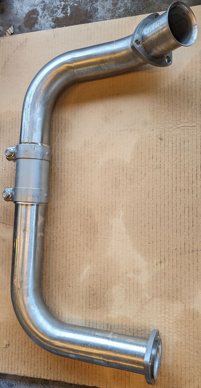 Crossrør 6,5TD rustfritt.