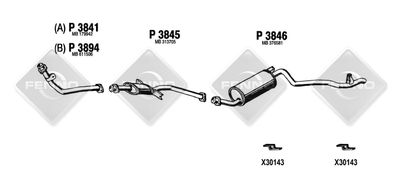 Pajero 2.3 TD, 2.5 TD 09/84 - 91 kort hjulavstand 2350 mm