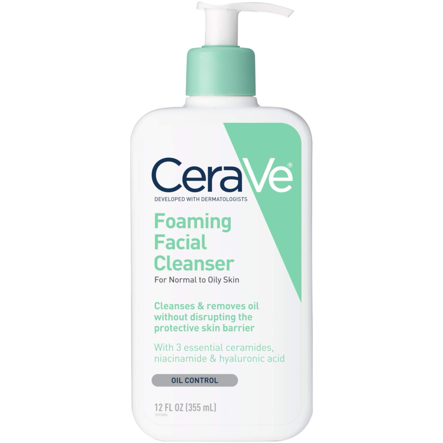 CeraVe Foaming Facial Cleanser with Ceramides and Hyaluronic Acid 8oz